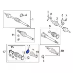 9T1Z3B478A - Driveline &amp; Axles: Cv Joint Boot Band for Ford: Transit Connect Image
