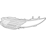GP5Z8200A - Body: Upper Grille for Lincoln: MKZ Image