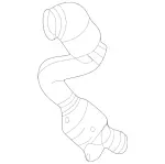 2224906120 - : Catalytic Converter for Mercedes-Benz: Maybach S 560, S 560 Image