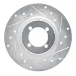 63131000R - : DFC Brake Rotor - Drilled and Slotted - Silver for DYNAMIC FRICTION Image