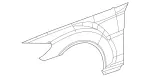 2168800118 - Attachment Parts: Fender, Front for Mercedes-Benz Image