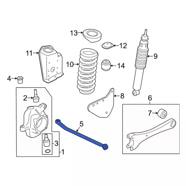 HC3Z3B239D - Suspension: Track Bar for Ford: F-250 Super Duty, F-350 Super Duty Image