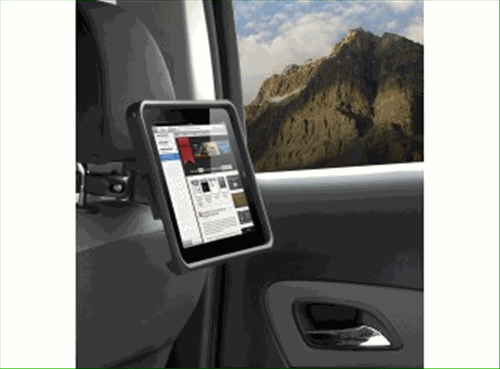 VEL3Z19A464A - : OEM Ford iPad Tablet Cradle Docking Mount - Fits Most 09 &amp; Later Ford Vehicles for Ford: C-Max, E-350 Super Duty, E-450 Super Duty, EcoSport, Edge, Escape, Expedition, Explorer, Explorer Sport Trac, F-150, F-250 Super Duty, F-350 Super Duty, F-450 Super Duty, F-550 Super Duty, Fiesta, Flex, Focus, Fusion, Mustang, Ranger, Taurus, Taurus X, Transit Connect, Transit-150, Transit-250, Transit-350, Transit-350 HD | Lincoln: MKX, MKZ Image