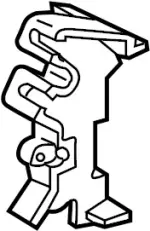 80562AR000 - Body: Lock Rod Lock Cover for Infiniti Image