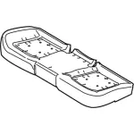 DS7Z5463840G - Body: Seat Cushion Pad for Ford: Fusion, Police Responder Hybrid, SSV Plug-In Hybrid Image image
