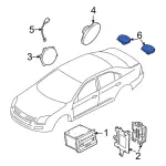 7E5Z18808B - Body: Pkg Tray Speaker for Ford: Fusion | Mercury: Milan Image