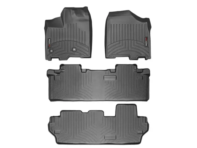 4447514430023 - Accessories: Front &amp; Rear &amp; Rear Black FloorLiner™ DigitalFit® for WeatherTech Image