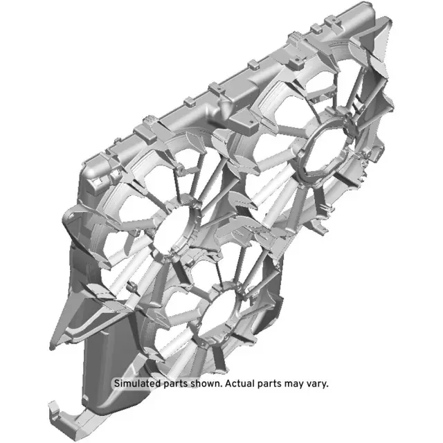 84203930 - Cooling System: Fan Shroud for Cadillac: Escalade, Escalade ESV | Chevrolet: Silverado 1500, Silverado 1500 LTD, Suburban, Tahoe | GMC: Sierra 1500, Sierra 1500 Limited, Yukon, Yukon XL Image
