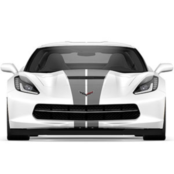 22989159 - Accessories: Dual Racing Stripe Package in Cyber Gray for ACDelco Image
