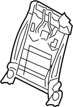 87651JJ70A - Body: Seat Back Frame for Infiniti Image