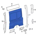 LK4Z6127865H - Body: Rear Panel for Ford: E-Transit, Transit-150, Transit-250, Transit-350, Transit-350 HD Image