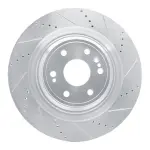 63147079R - : DFC Brake Rotor - Drilled and Slotted - Silver for DYNAMIC FRICTION Image