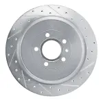 63154260R - : DFC Brake Rotor - Drilled and Slotted - Silver for DYNAMIC FRICTION Image