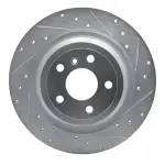 63163143R - : DFC Brake Rotor - Drilled and Slotted - Silver for DYNAMIC FRICTION Image