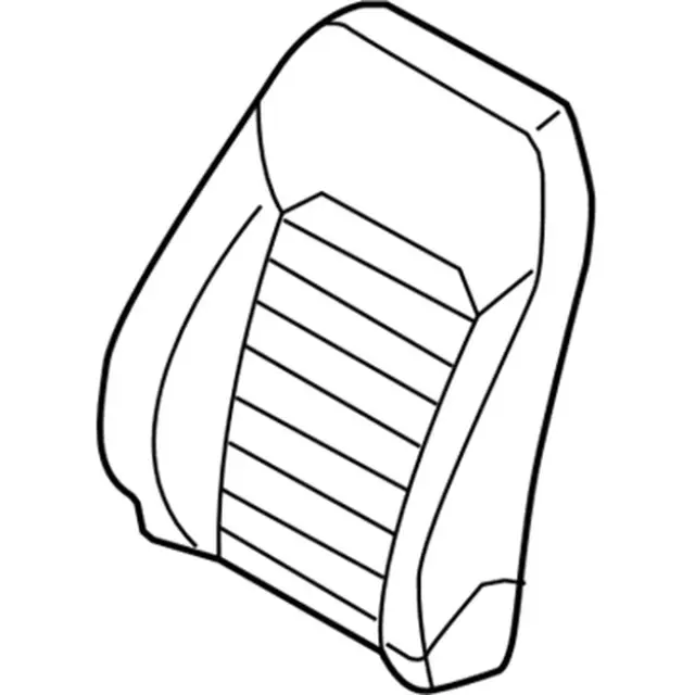 HS7Z5464416AA - Body: Seat Back Cover for Ford: Fusion, Police Responder Hybrid, SSV Plug-In Hybrid Image