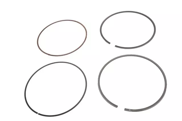 Piston Ring Kit with Compression Rings, Oil Ring Rail Spacer, and Oil Ring Rails - GM (12693554)
