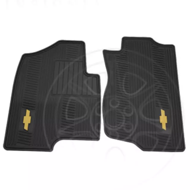 12499639 - Interior: Floor Mats, Premium All Weather, Front Set for Chevrolet: Avalanche, Silverado 1500, Silverado 1500 Classic, Silverado 1500 HD Classic, Silverado 2500 HD, Silverado 2500 HD Classic, Silverado 3500 Classic, Silverado 3500 HD, Suburban 1500, Suburban 2500, Tahoe Image