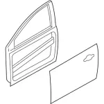 F1EZ5820124A - Body: Door Shell for FORD Image