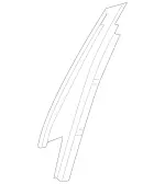 2236903800 - Rear Door: Trim Molding for Mercedes-Benz: 350SD, S500, S63 AMG E Performance Image