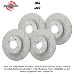 KTFRRVG008782 - : SP Performance, Rotors, Peak Series Slotted, Grey Zinc Coated, Kit for SP Performance Image