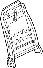 876011BC3A - Body: Seat Back Frame for INFINITI: EX35, EX37, QX50 Image