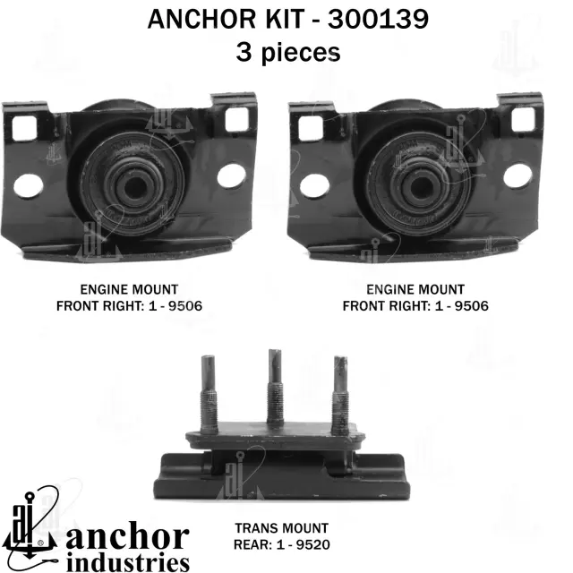 300139 - Engines &amp; Components: Anchor Engine Mount Kit for Anchor Image