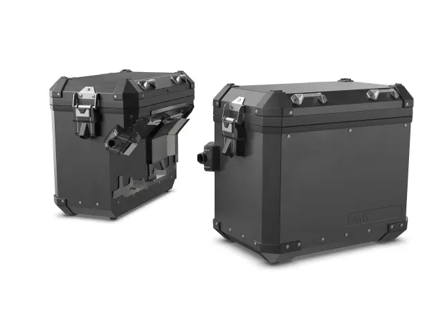 KIT003K8111 - Luggage &amp; Storage: Aluminum Side Cases, Black (Keyless Ride Equipped) for BMW-Motorrad Image