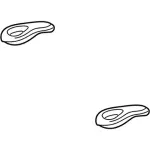 YC3Z17N808AA - Body: Tow Hook for Ford: F-250 Super Duty, F-350 Super Duty, F-450 Super Duty, F-550 Super Duty Image