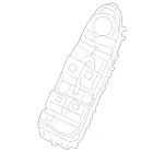 21390557168Q54 - Body: Window Switch for Mercedes-Benz: E 300, E 350, E 400, E 43 AMG&amp;reg;, E 450, E 53 AMG&amp;reg;, E 63 AMG&amp;reg; S Image image