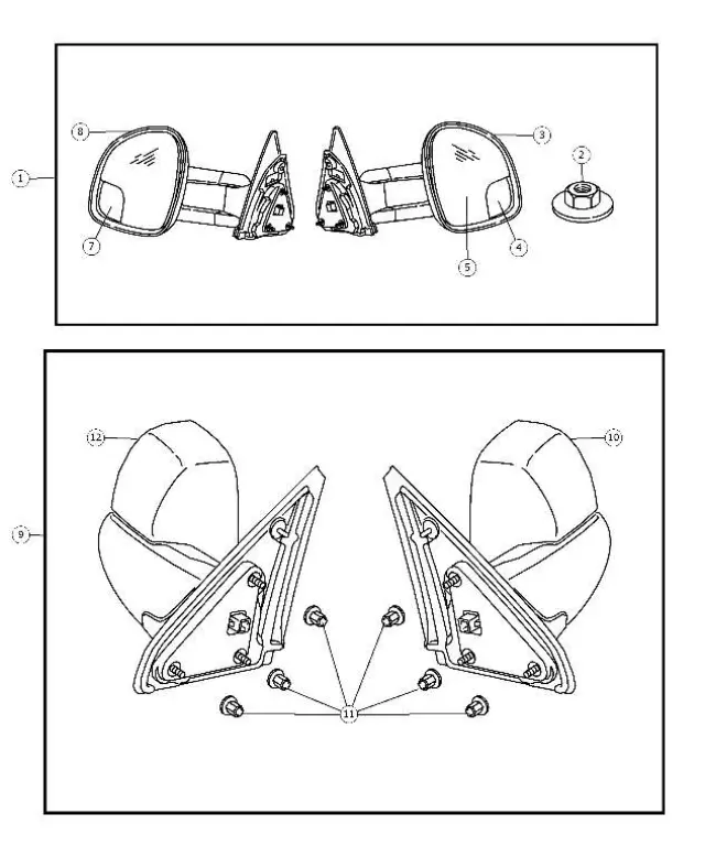 68000341AA - Mopar Accessories - Component Parts: Indicator, Left Hand for Mopar Image image