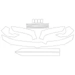 68722578AA - : Paint Protection Film, Ram 1500 Rebel with graphics, 5.7-foot bed, sold by Visco for Affiliated Accessories Image