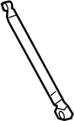 E0C607S00KNW - Body: Value Advantageâ„¢ STAY ASSY HATCH GLASS for INFINITI: QX56 Image