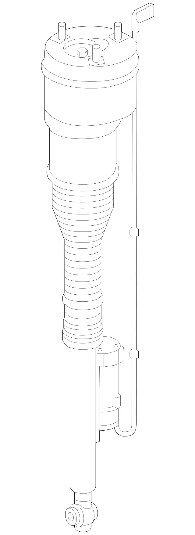 2223206001 - : Strut for Mercedes-Benz: Maybach S550, Maybach S560, Maybach S600, Maybach S650, S450, S550, S550e, S560, S600, S63 AMG, S65 AMG Image