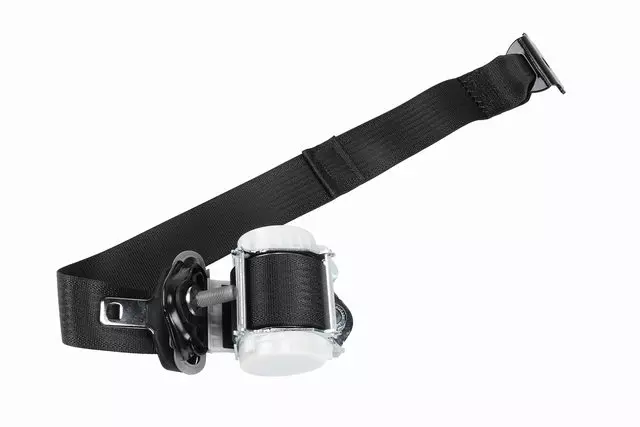 19303262 - : Jet Black 3rd Row Driver Side Seat Belt with Retractor for GM Image