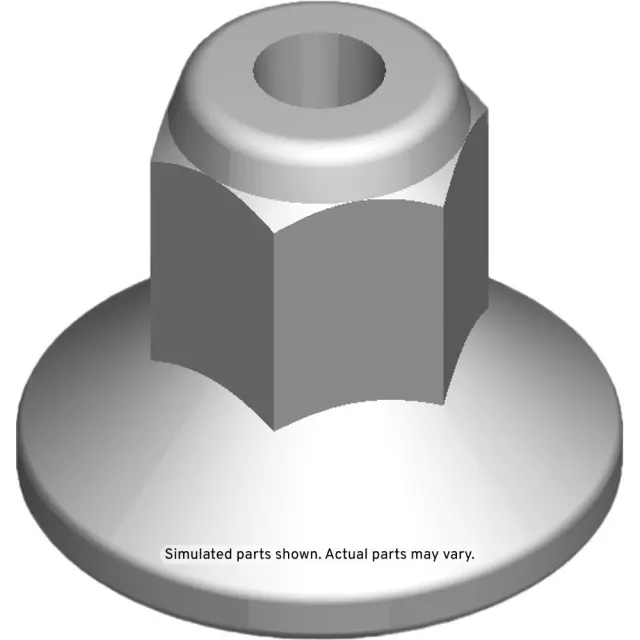 11570742 - : Hood Molding Nut for Cadillac: Escalade, Escalade ESV | Chevrolet: Silverado 1500, Silverado 1500 LTD, Silverado 2500 HD, Silverado 3500 HD | GMC: Sierra 2500 HD, Sierra 3500 HD Image