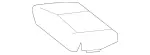 2519300094 - Folding Seat/Center Seat: Padding for Mercedes-Benz Image