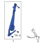 MB3Z58611B69AB - : Lap &amp; Shoulder Belt for Ford: Bronco Image