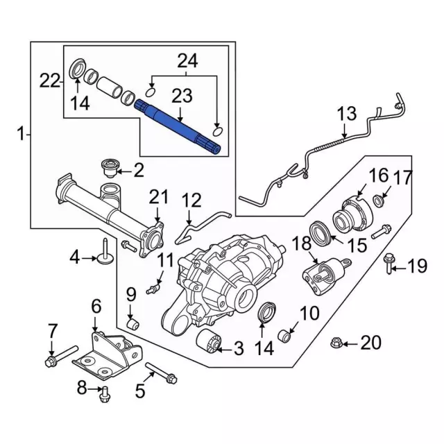 Axle Shaft - Ford (MB3Z-4234-BM)
