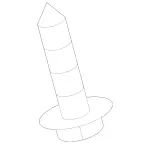 1341 - Instrument Panel/Center Console/Linings: Tapping Screw for Mercedes-Benz: 180A, 180b, 220a, A220, A35 AMG, B Electric Drive, B250e, CLA250, CLA35 AMG, CLA45 AMG, CLA45 AMG S, EQB 250+, EQB 300, EQB 350, GLA250, GLA35 AMG, GLA45 AMG, GLB250, GLB35 AMG, SLK280, SLK300 Image