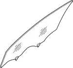 803005ZA0A - Body: Door Glass for INFINITI: QX56, QX80 Image