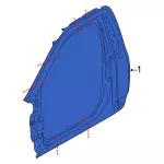 HC3Z25211A10C - Body: Aperture Panel for Ford: F-250 Super Duty, F-350 Super Duty, F-450 Super Duty Image