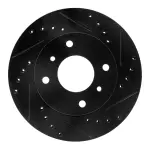 63367028R - : DFC Brake Rotor - Drilled and Slotted - Black for DYNAMIC FRICTION Image