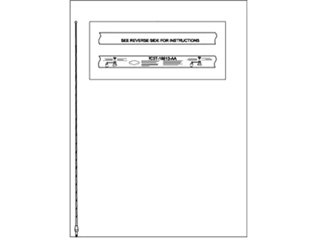Radio Antenna Mast - Ford (MCPZ-18813-E)