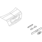 AE5Z5442512AB - Body: License Molding for Ford: Fusion Image image
