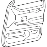 9W7Z5423943BB - Body: Door Trim Panel for Ford: Crown Victoria Image