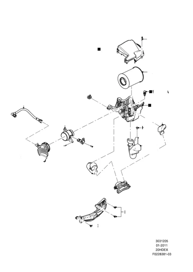 CP9Z12B579B - Engine: Air Mass Sensor for Ford Image
