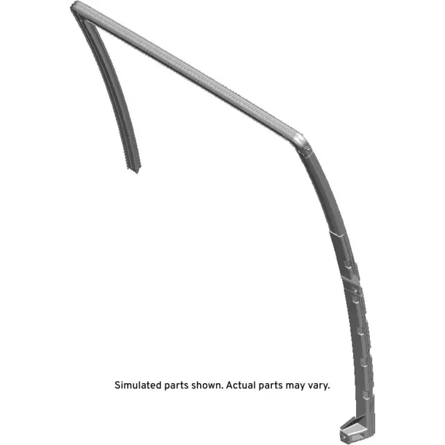 84729899 - : Rear Passenger Side Door Window Weatherstrip for Chevrolet: Silverado 1500, Silverado 1500 LTD | GMC: Sierra 1500, Sierra 1500 Limited Image