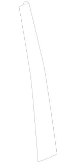 2126900387 - Rear Doors: Trim Molding for Mercedes-Benz Image