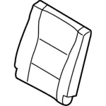 FL3Z1666600AB - Body: Seat Back Cover for Ford: F-150 Image