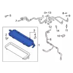 KR3Z7B142A - : 2020-2022 Ford Mustang - Automatic Transmission Oil Cooler Bracket for Ford: Mustang Image